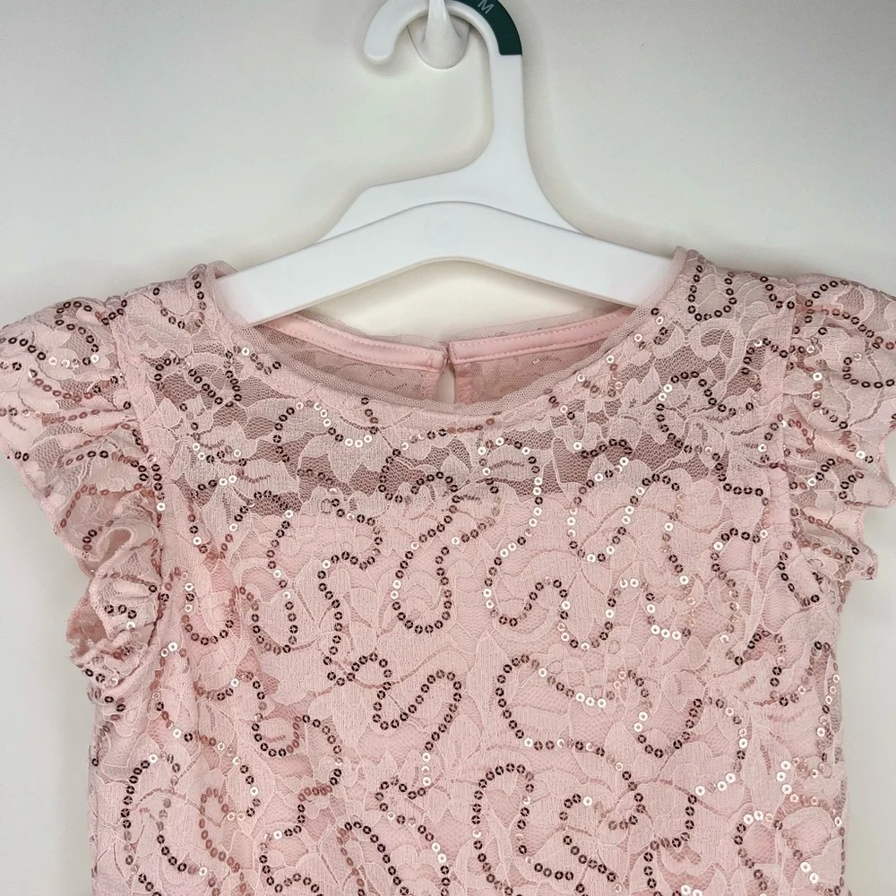 Girls' Flutter Sleeve Dress - Cat & Jack  Blush Pink